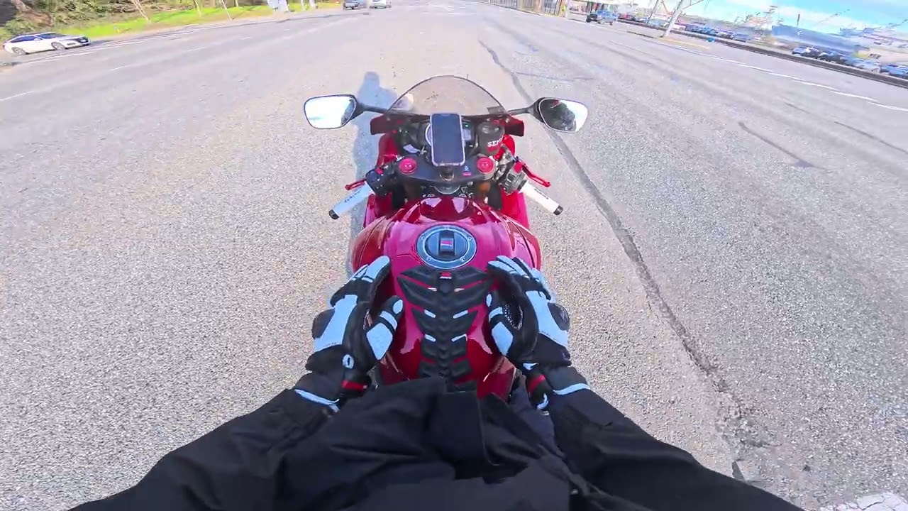 Riding to the dealership 