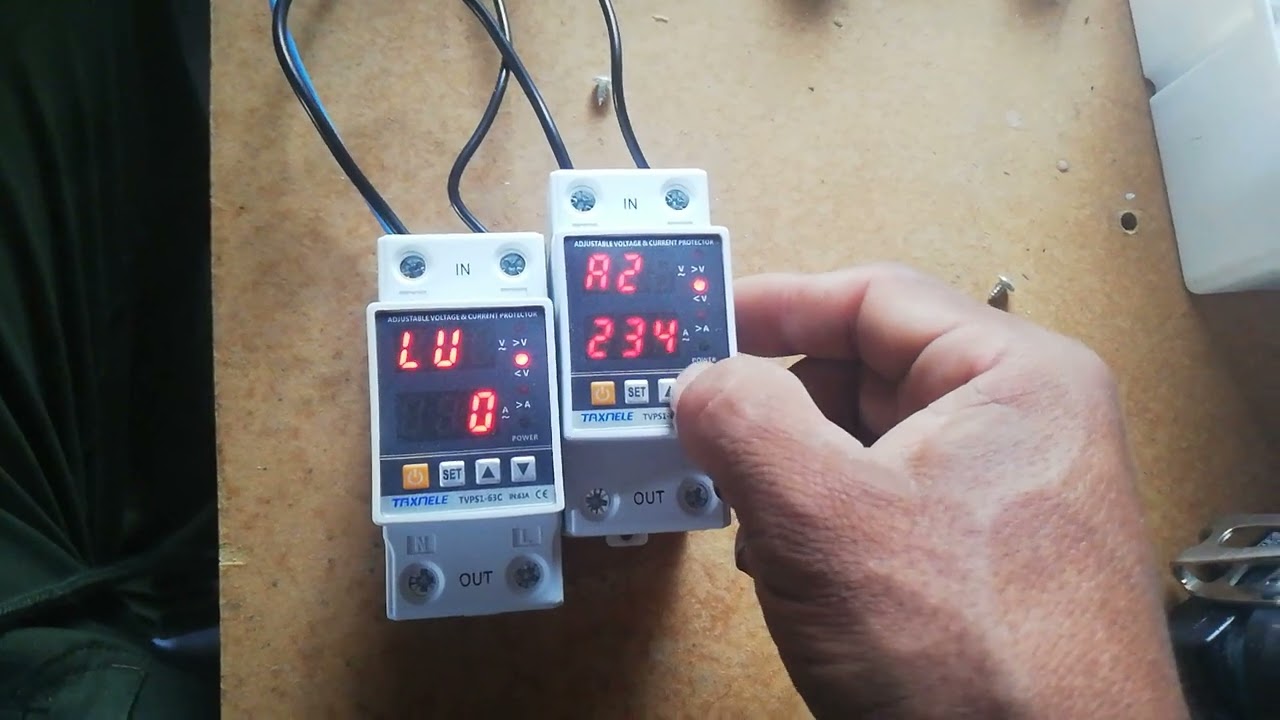 🛑 cómo configurar programar protector de voltaje integral para 220v