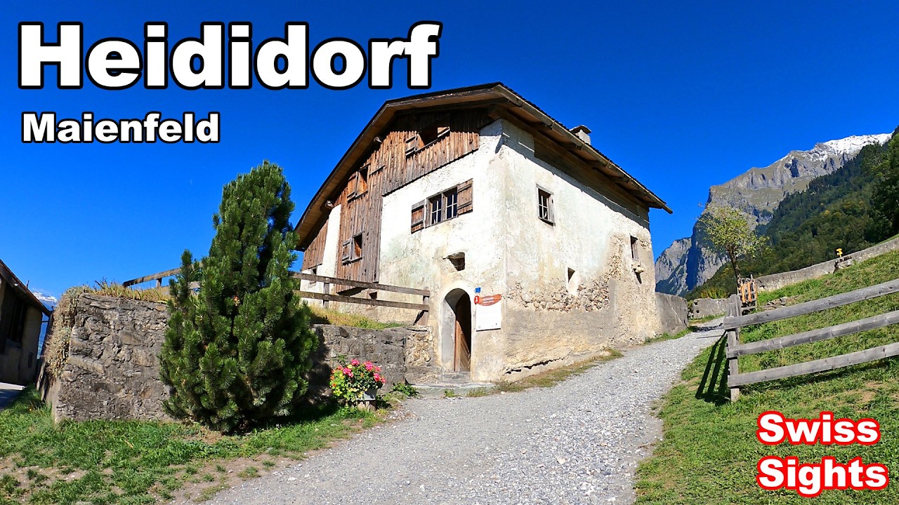 Heididorf Heidi Village Maienfeld Switzerland 4K Video