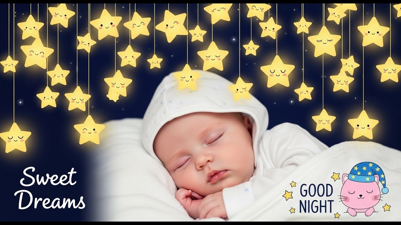 Sleep Music for Babies 🌛 End Insomnia 🌛 Mozart & Brahms Lullabies for Baby Sleep