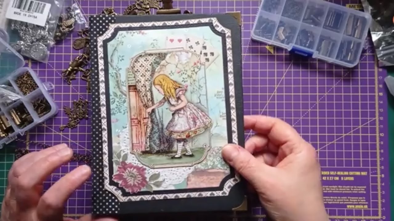 Alice in Wonderland Junk Journal - Closure - Chain, Charms & Clips
