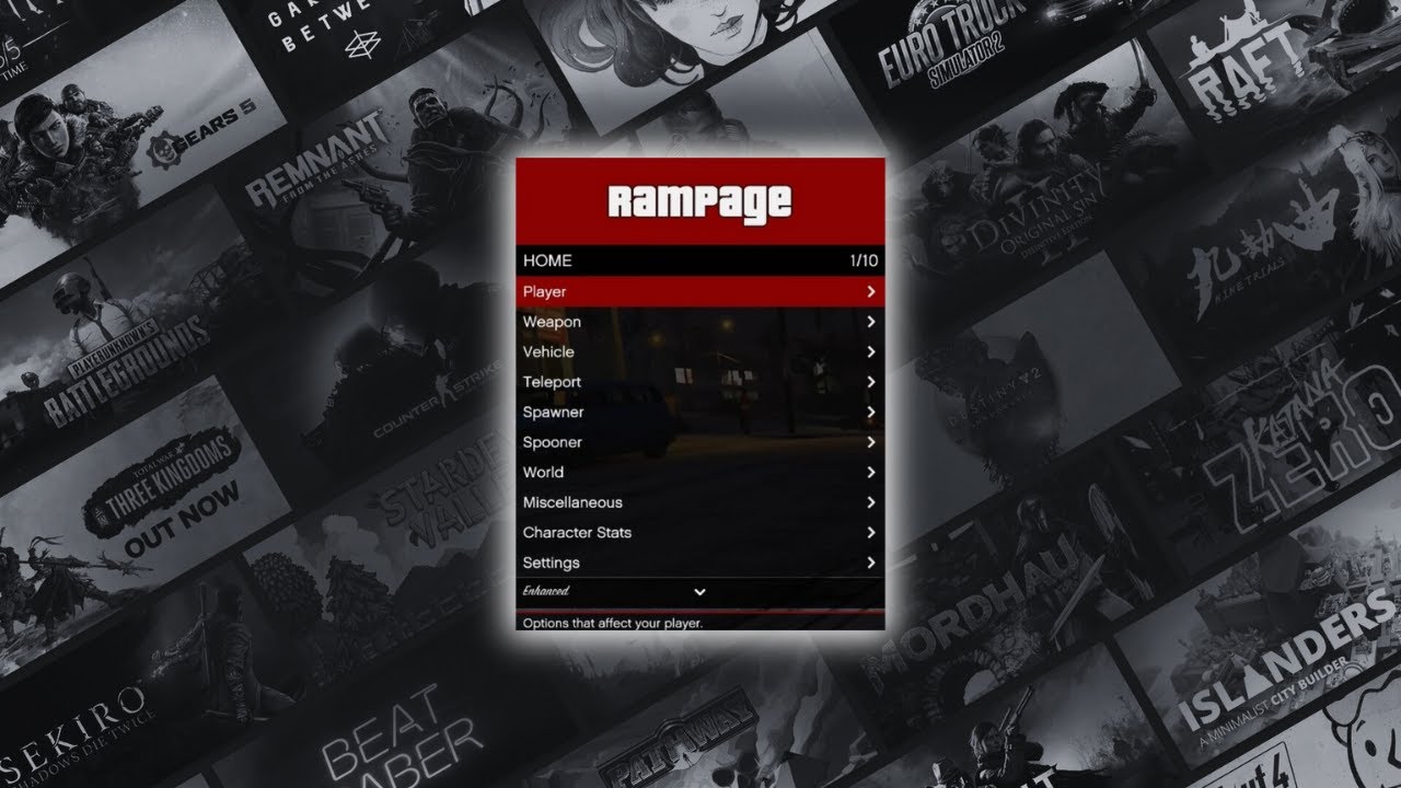 TUTORIAL INSTALL RAMPAGE TRAINER DI GTA 5 ENHANCED 2025