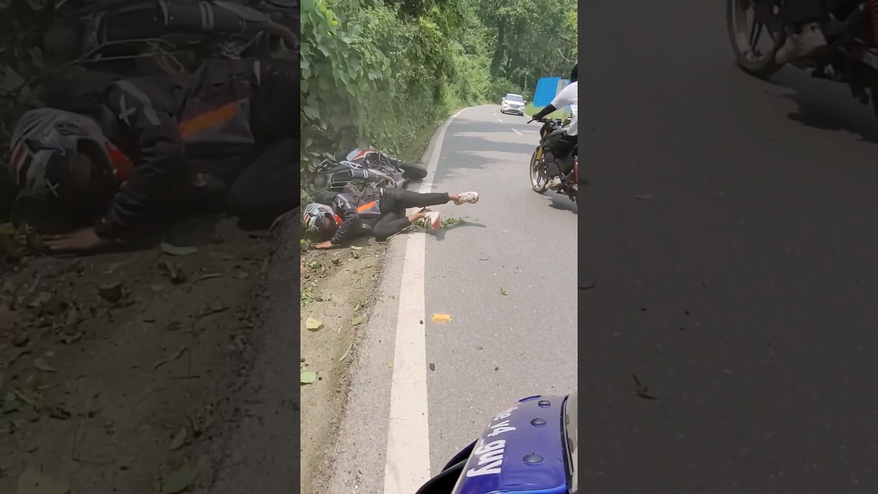 bike cr@sh💔 #bike #crash #viral #ktm