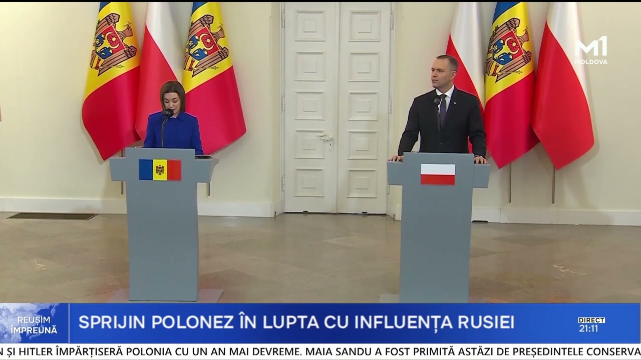 Maia Sandu la Varșovia