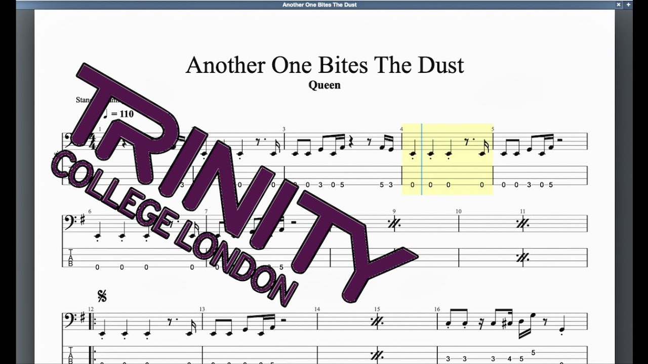 Another One Bites The Dust Trinity Grade 3 Bass