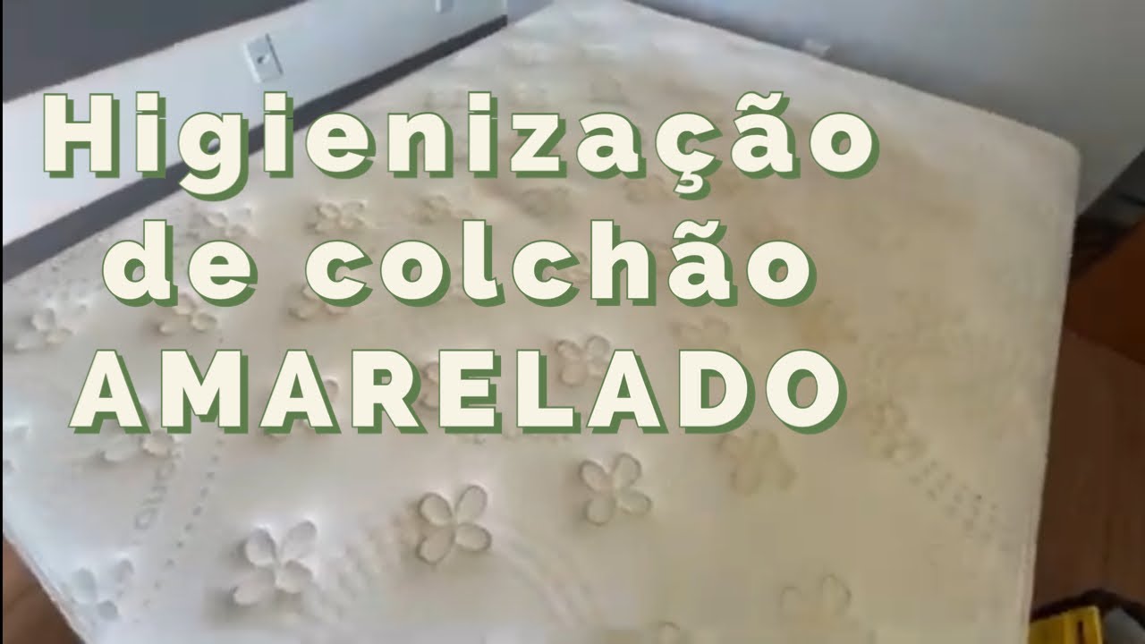 Higienização de colchão amarelado