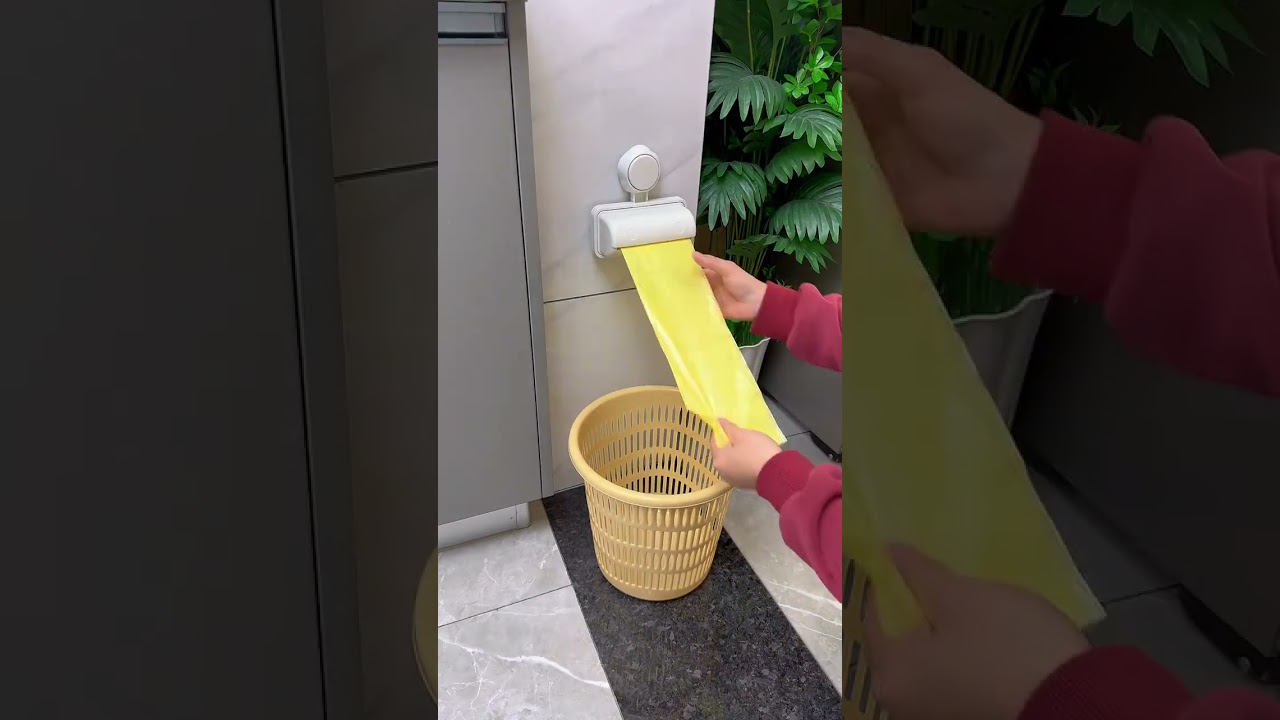 This garbage bag storage and extraction box is so practical, where to suck the suction cup #Garbage