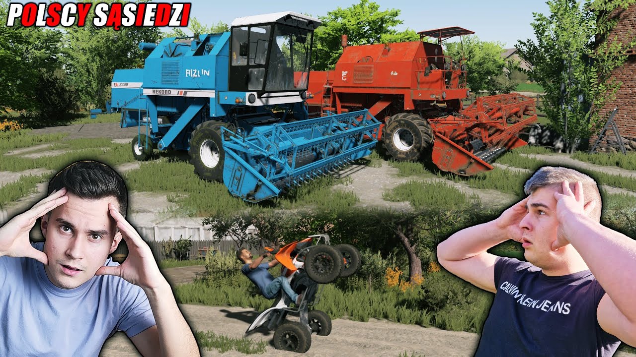 REAKCJA KOLIZA NA MÓJ NOWY KOMBAJN😱 OSTATNI RAZ JECHAŁEM Z NIM NA QADZIE❗😂┃POLSCY SĄSIEDZI S2┃214