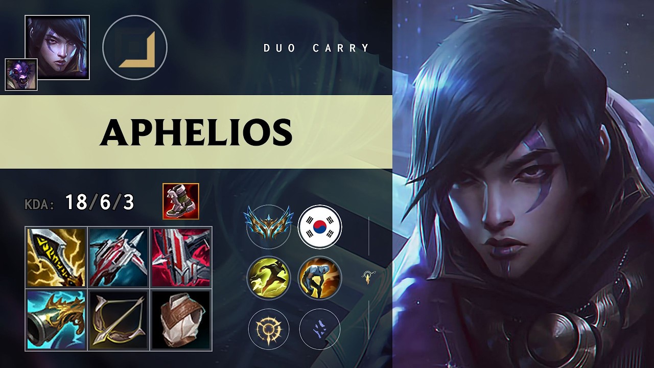 Aphelios ADC vs Tristana - KR Challenger Patch 26.13