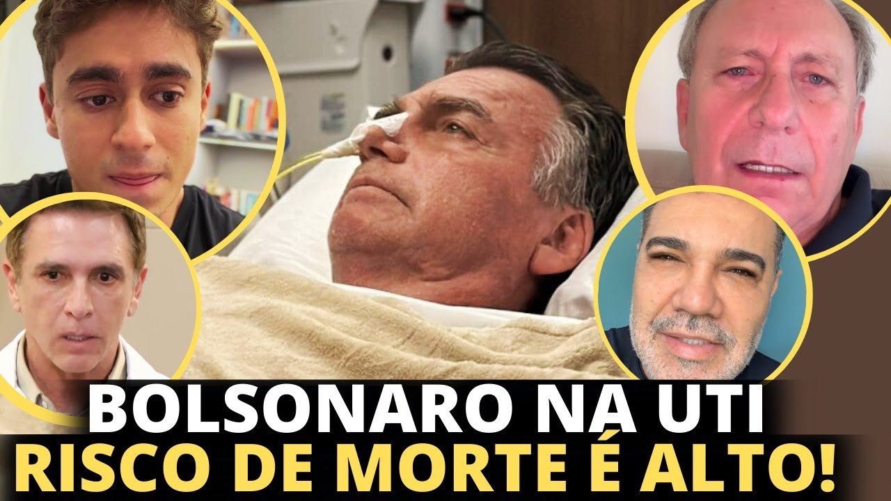 Médico afirma que estado de Bolsonaro é grave e ele pode morrer- Personalidades comentam