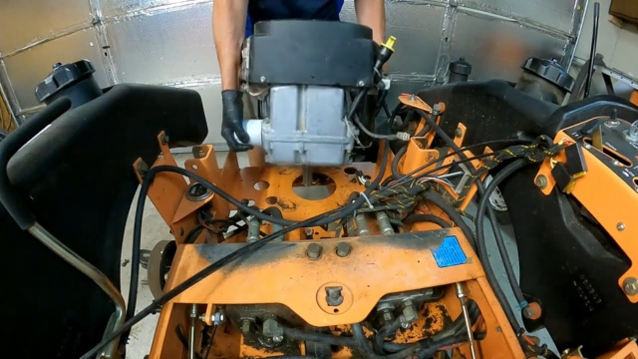Scag Tiger Cub Engine Swap Kawasaki to Kohler