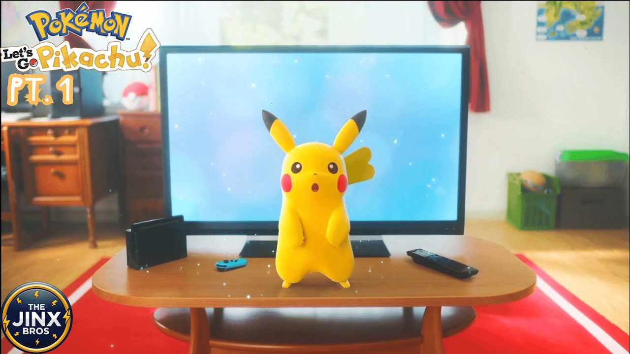 Pokémon: Let's Go, Pikachu! - Part 1: Our Partner Pikachu & First Rival Battle