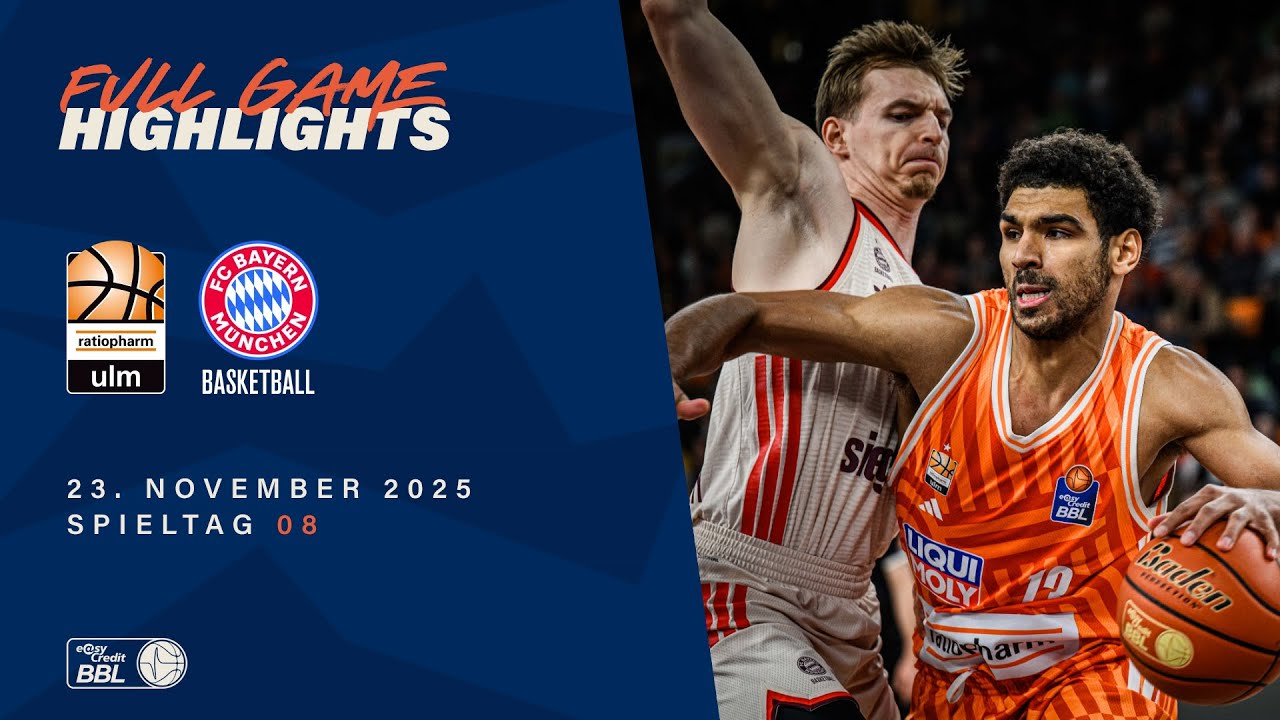 Ratiopharm Ulm vs. FC Bayern M&uuml;nchen Basketball - Full Game Highlights - Spieltag 8, 25/26