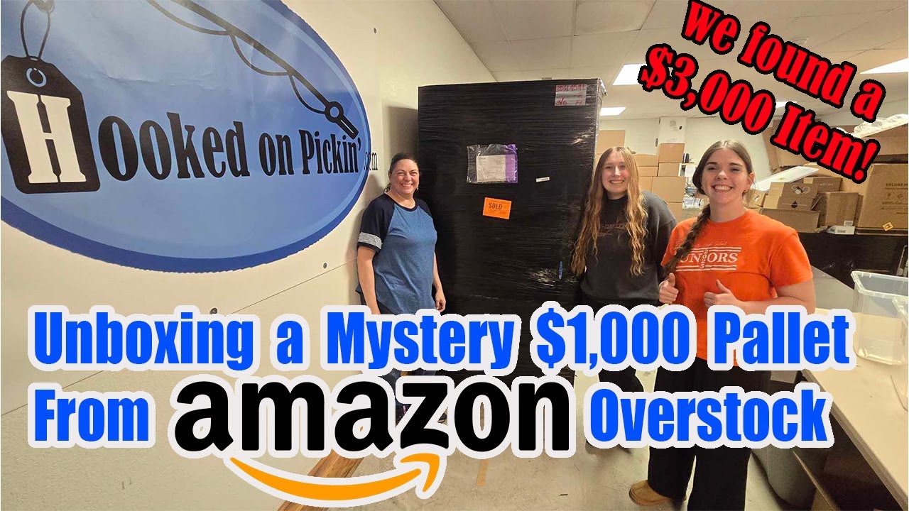 Распаковываем таинственный поддон за 1000 долларов из магазина Amazon Overstock и Shelf Pulls! Мы...