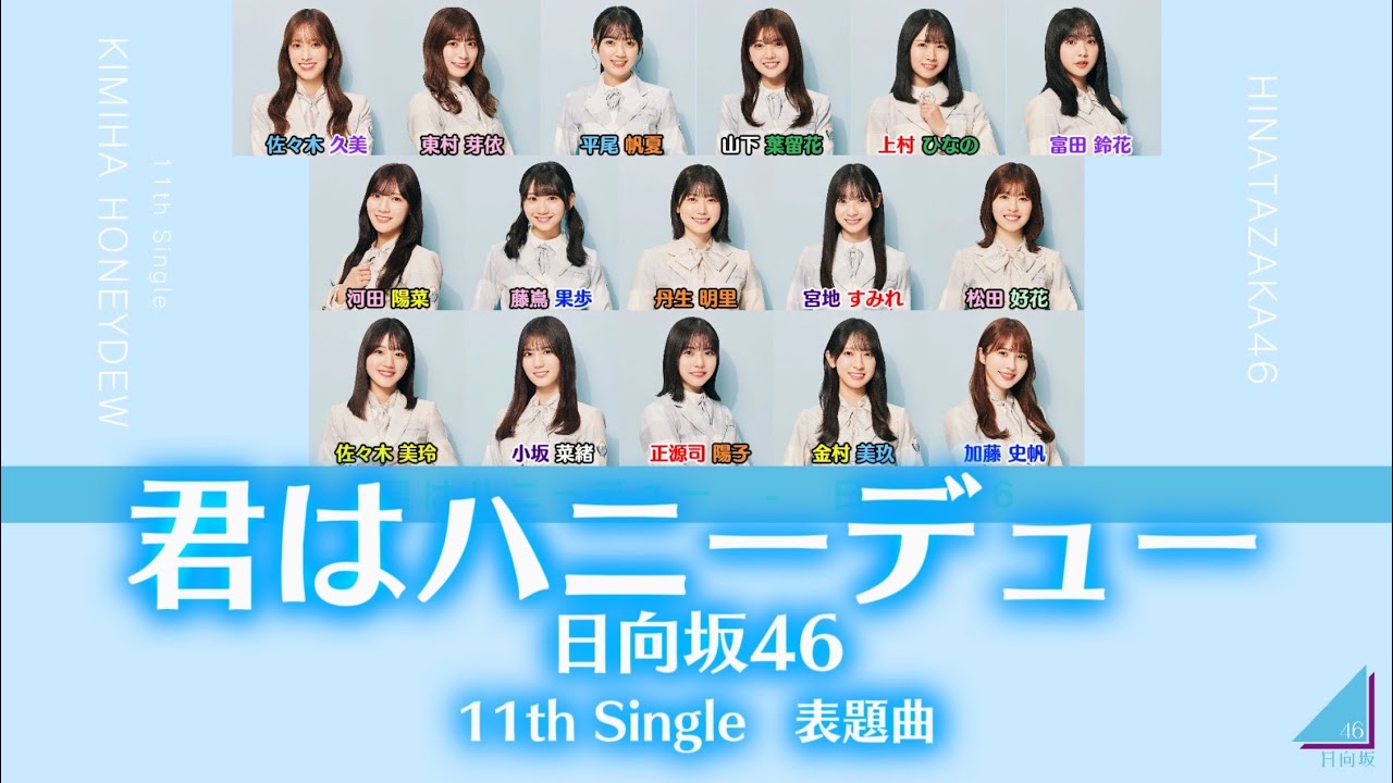 日向坂46『君はハニーデュー』【歌割り／パート分け】