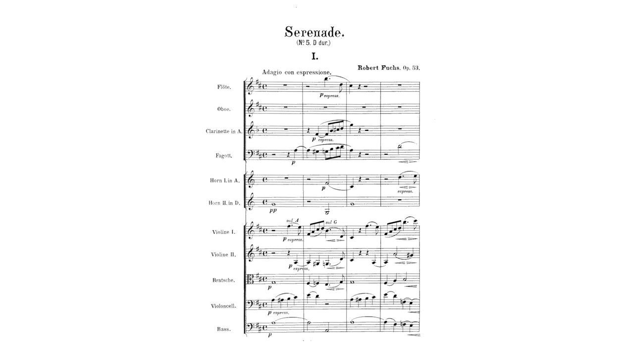Robert Fuchs – Serenade No.5, in D major