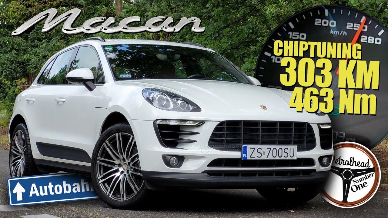 2017 Porsche Macan 2.0 T (303 KM) | V-MAX, 0-100, 100-200 km/h, TEST, Autobahn. | 4K