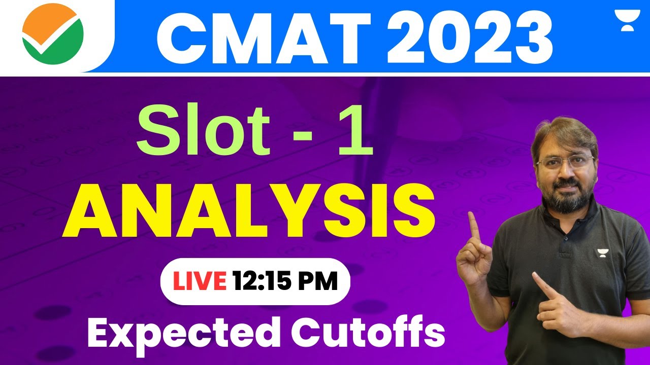 CMAT 2023 | SLOT 1 | Exam Analysis | Overview of Paper | Expected Cutoff | Ronak Shah