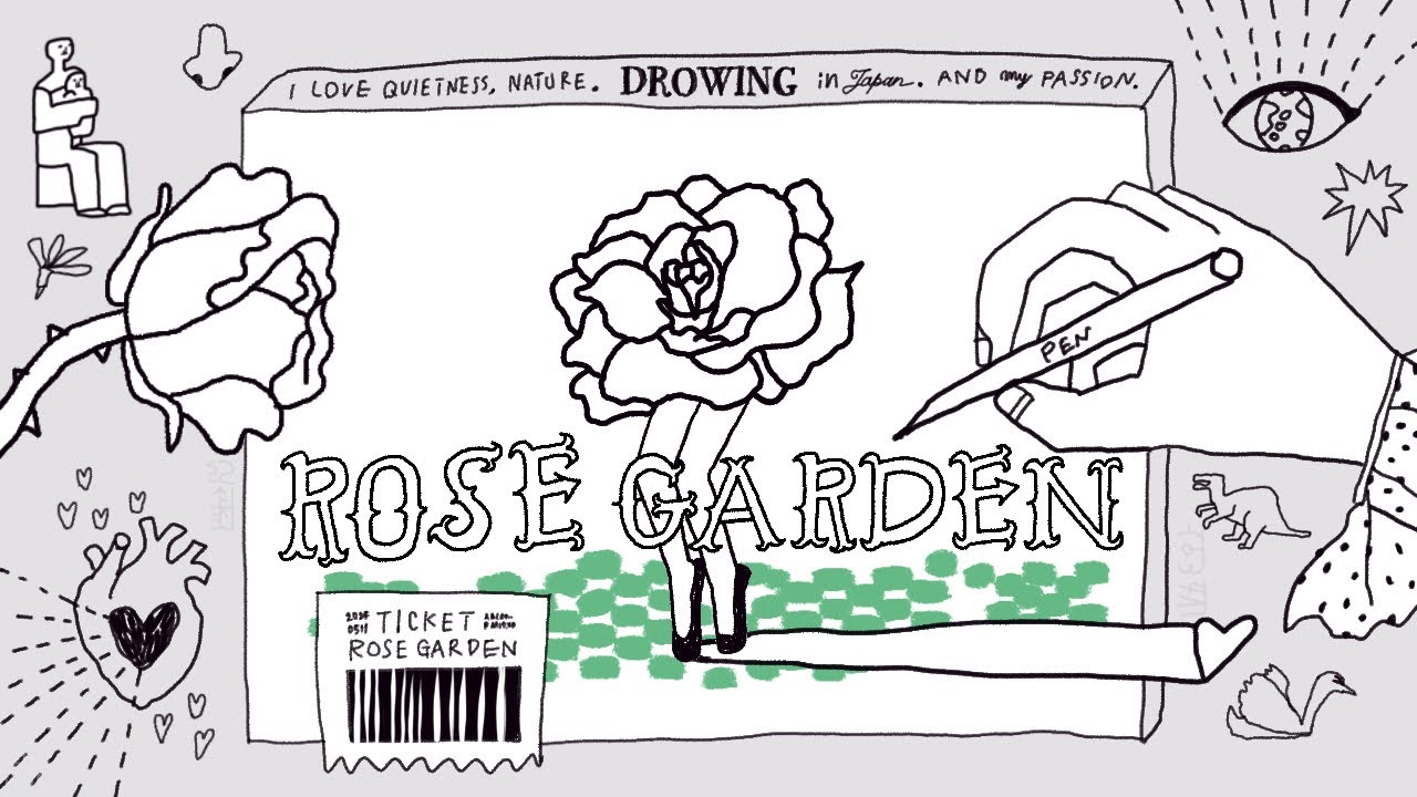 Pen Roses Drawing｜ How To Draw Flower