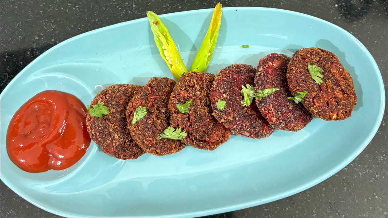 Beets Root Tikki | बीट 🫜 रूट पासून बनवा क्रेस्पी | How To Make Beets 🫜 Root Healthy Crispy 