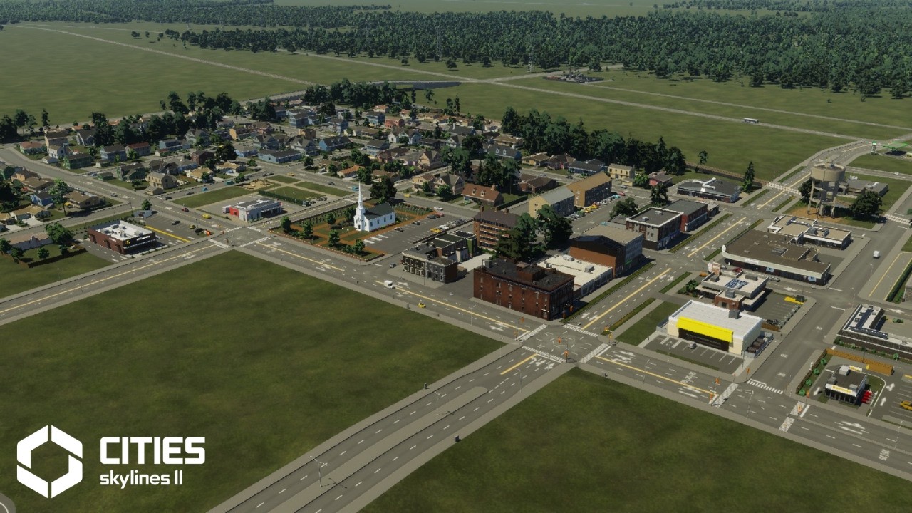 Starting a small town on the Ohio River - Cities Skylines 2