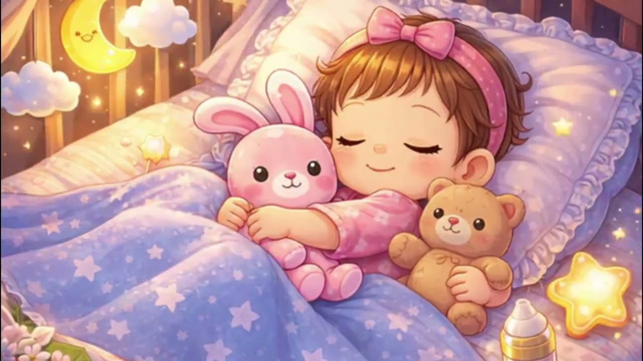 🌙 Uyuma Garantili rahatlatıcı bebek müziği, ninni (1 saat) 🌙