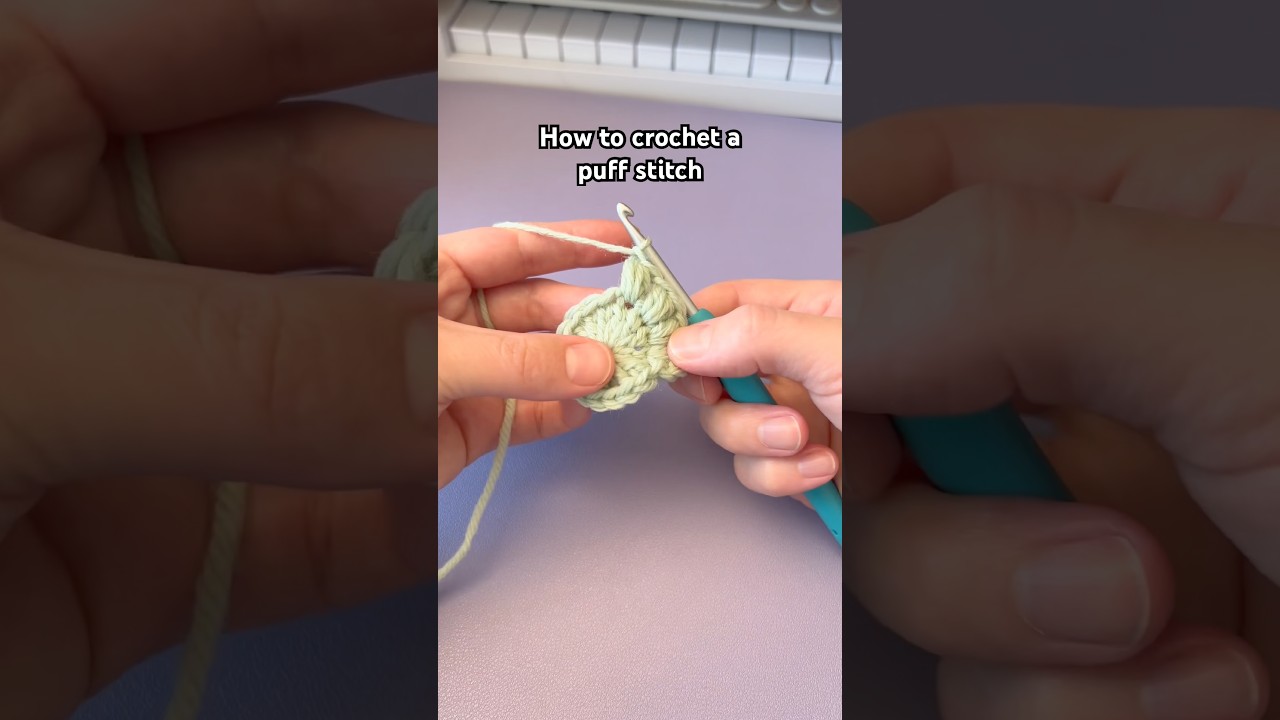 How to crochet a puff stitch 