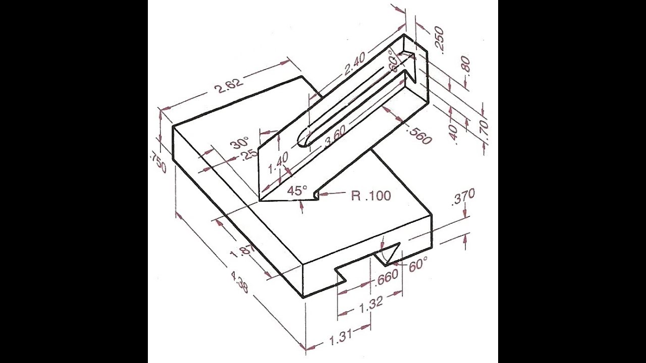 Soporte Angular Trazoide, Modelo 3D - Autocad