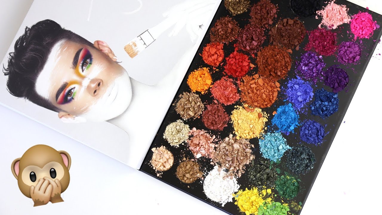 Morphe x James Charles Palette: swatching, destroying & weighing | THE MAKEUP BREAKUP