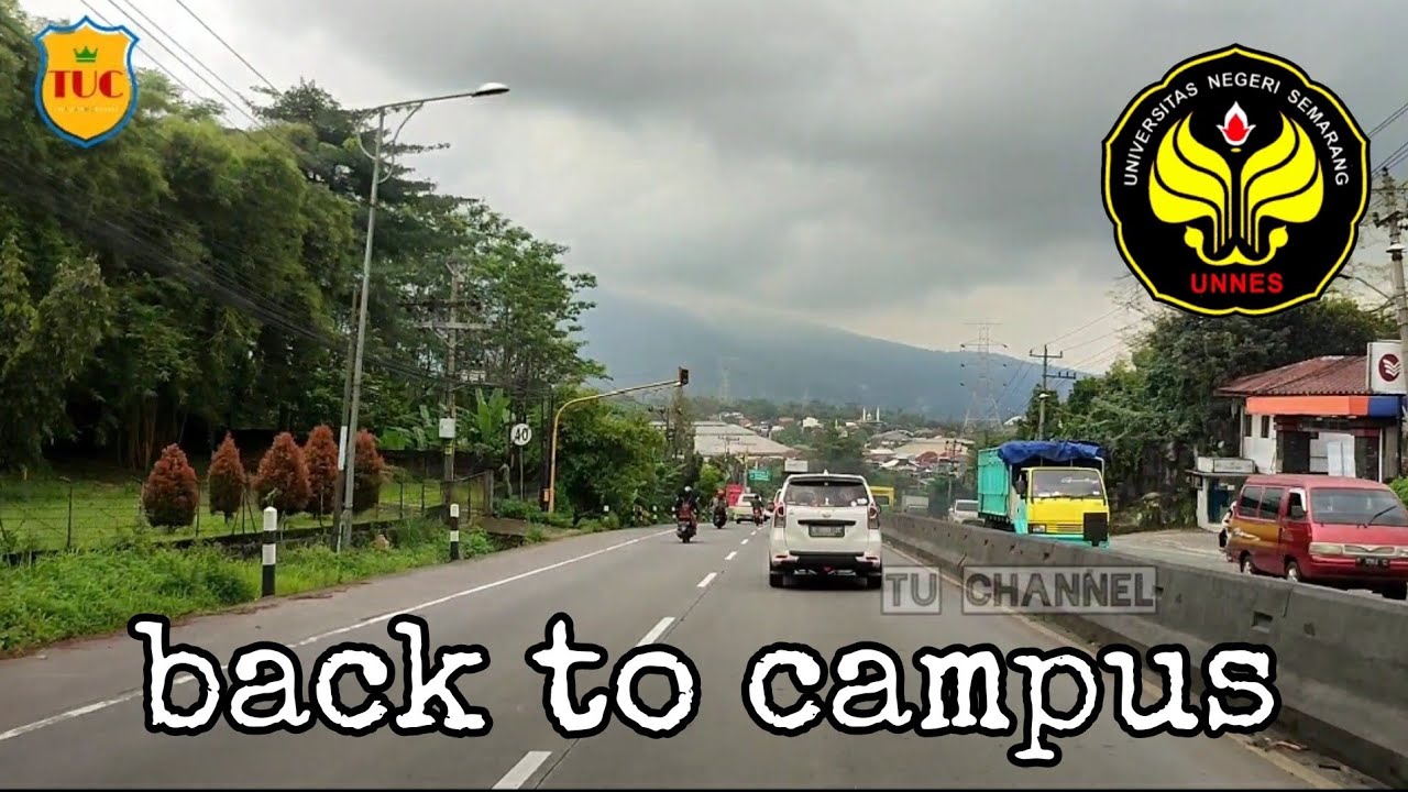 Jalur menuju Kampus UNNES Sekaran Gunung Pati Semarang