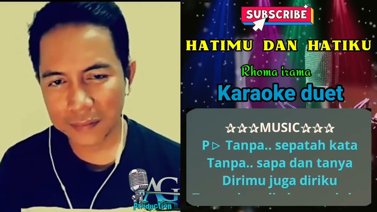 Hatimu dan hatiku - Karaoke duet cewek cowok - SMULE 