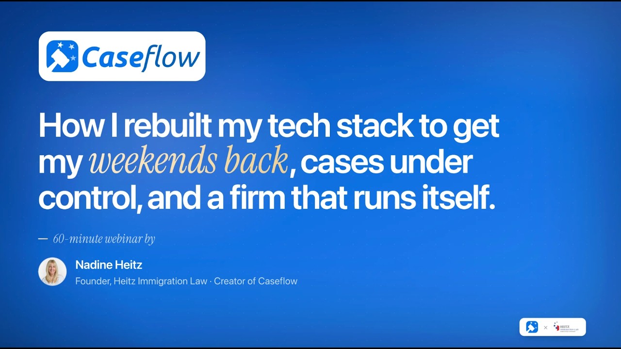 How I Run My Immigration Law Firm 9-to-5, No Weekends Required (Full Tech Stack Walkthrough)