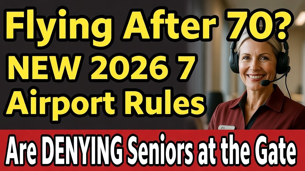Flying After 70? 😱 NEW 2026 Airport Rules Are DENYING Seniors at the Gate