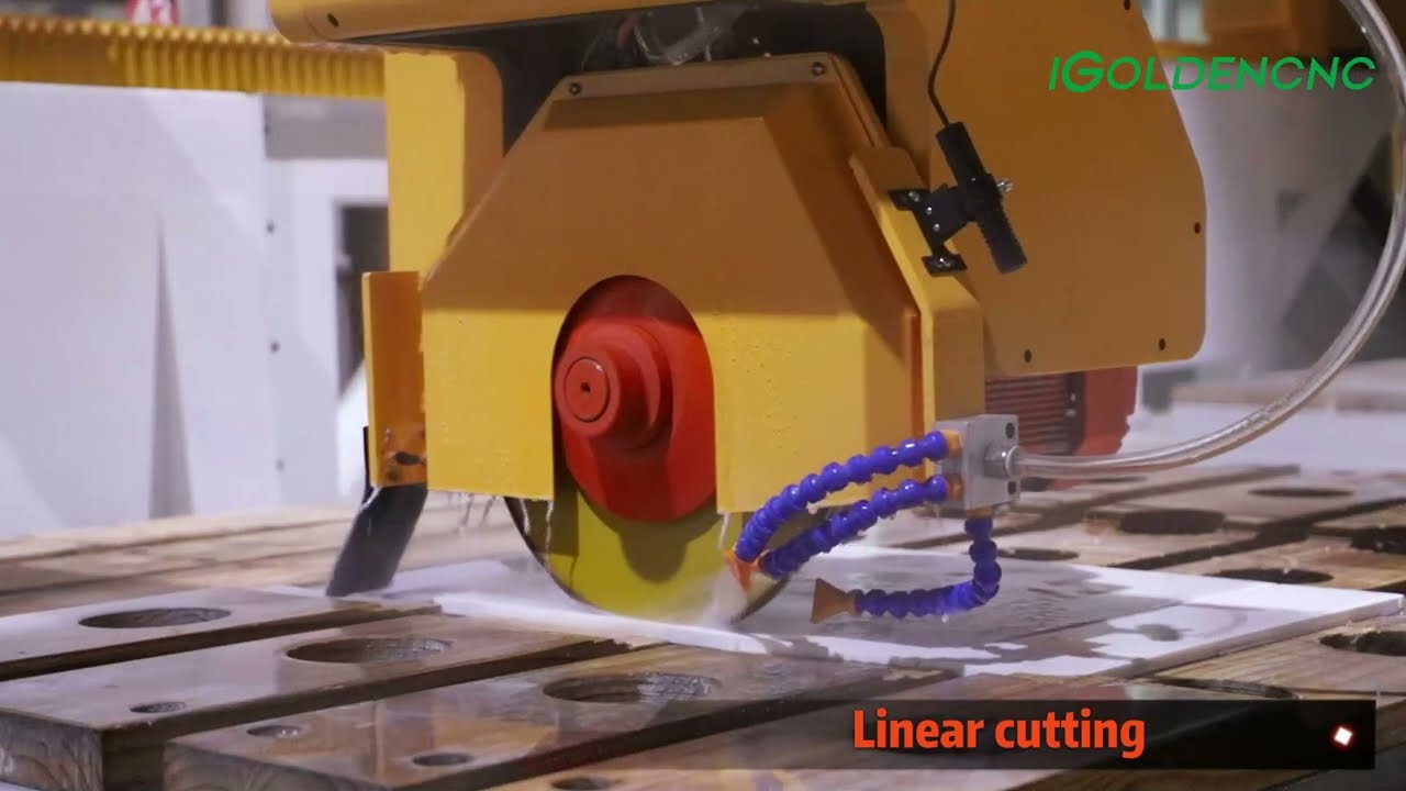4+1 CNC Bridge Saw 4 Aixs Marble Stone Bridge Saw Machine