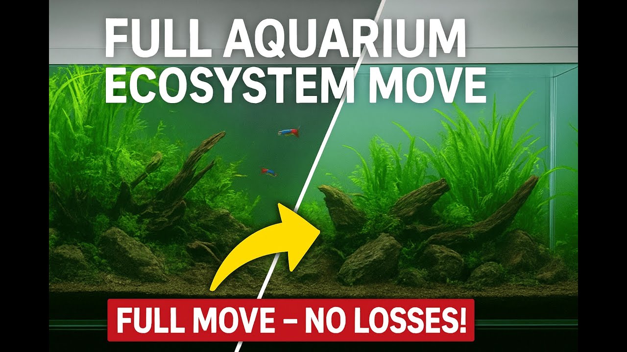 Νέο Ενυδρείο, Ίδιο Οικοσύστημα | Aquarium Transfer Step by Step (Plants, Fish, Setup)