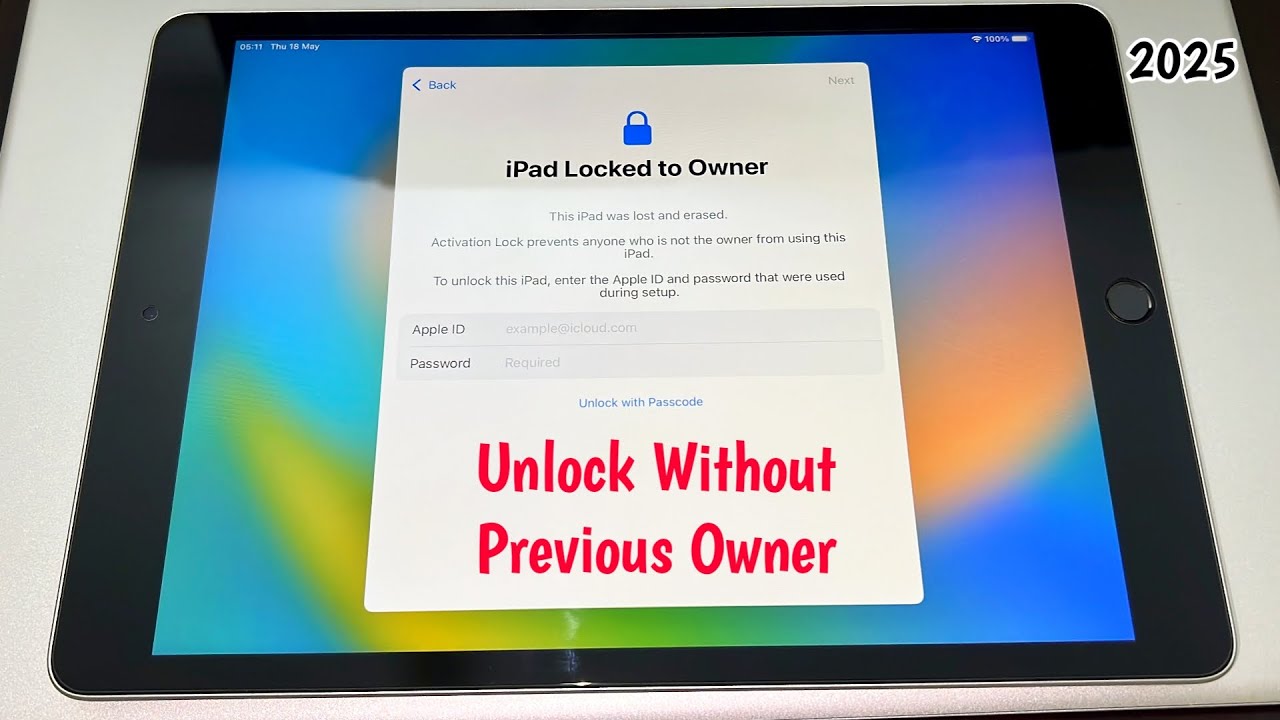 Unlock iPad iCloud Lock Without Previous Owner 2025 | Unlock iPad Activation Lock