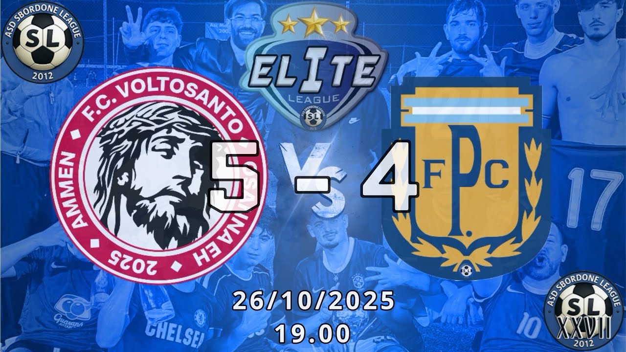 🔵XXVII SBORDONE LEAGUE 🔵 ÉLITE LEAGUE 🔵 FC VOLTOSANTO - FC PAT’T