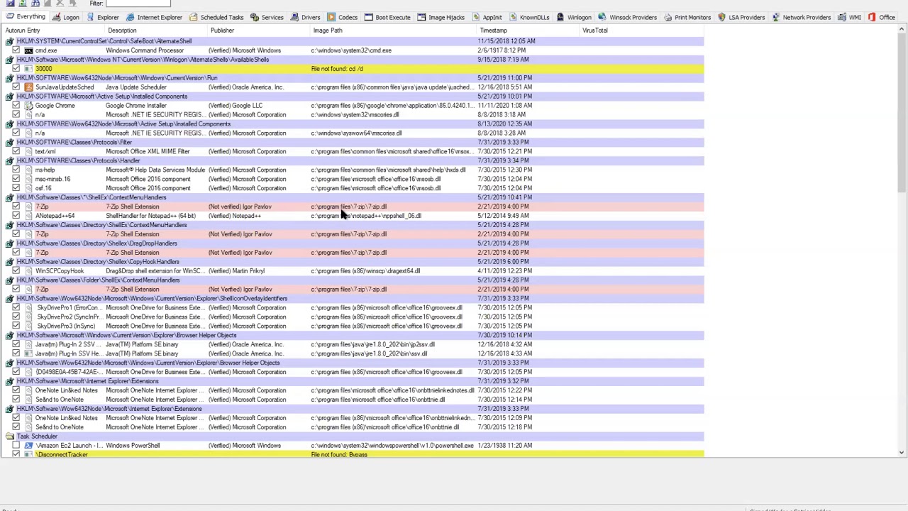 Microvideo: How to Find Anomalies on Your Windows Computer With Autoruns from Sysinternals