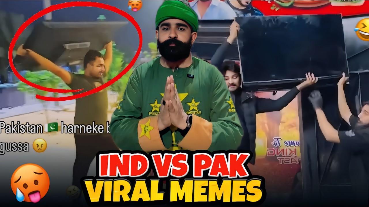 IND vs PAK Viral Memes Video Reaction 😂🔥 | NoSenceAli