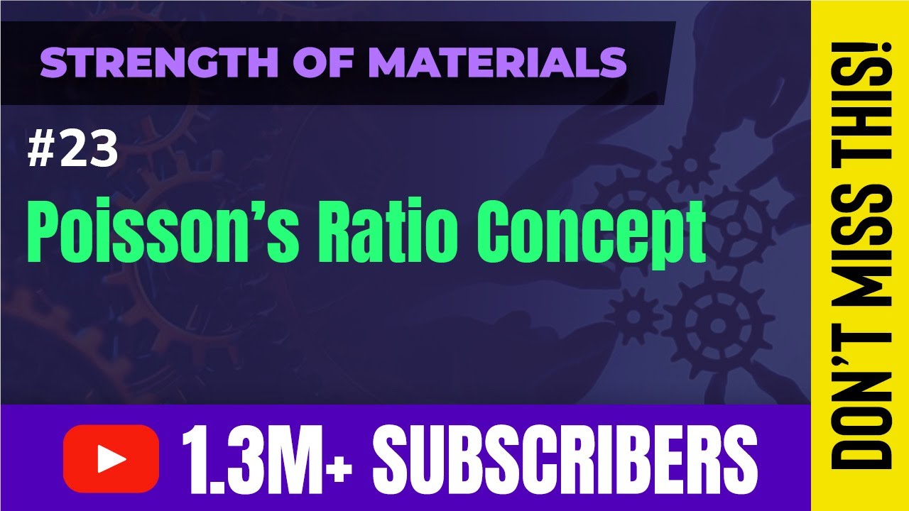Poisson's Ratio - Stress and Strain - Strength of Materials