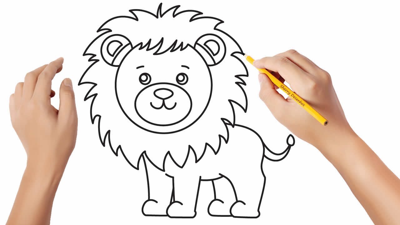 Como desenhar um leão