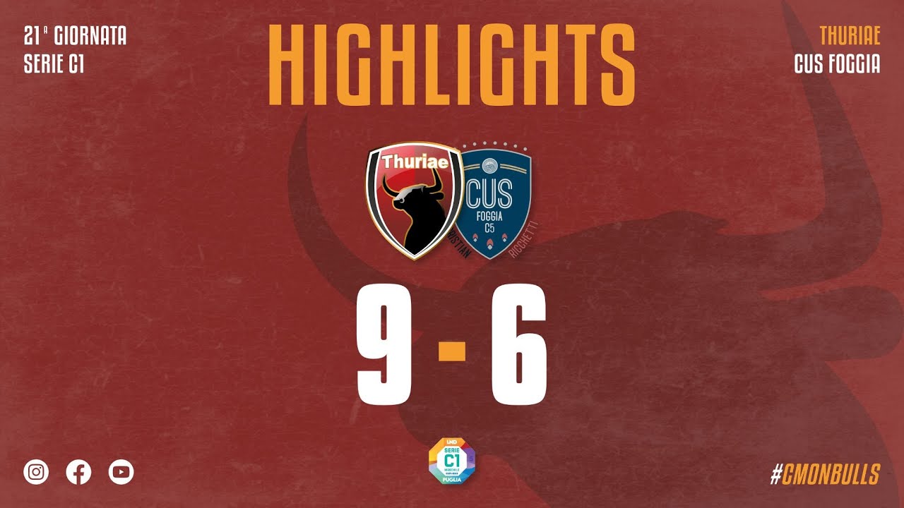 HIGHLIGHTS THURIAE - CUS FOGGIA | SERIE C1- PUGLIA 2024/25