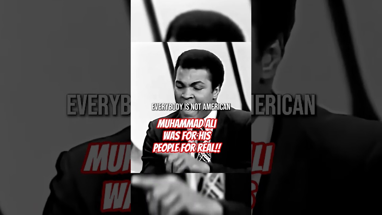 Muhammad Ali speaking up for his People 