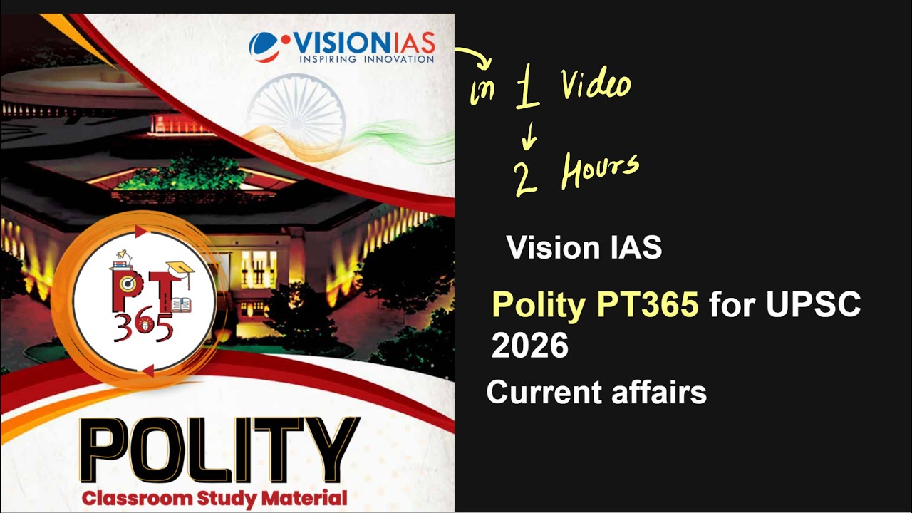Vision IAS PT365 Polity | Polity PT365 for UPSC 2026 | PT 365 in english