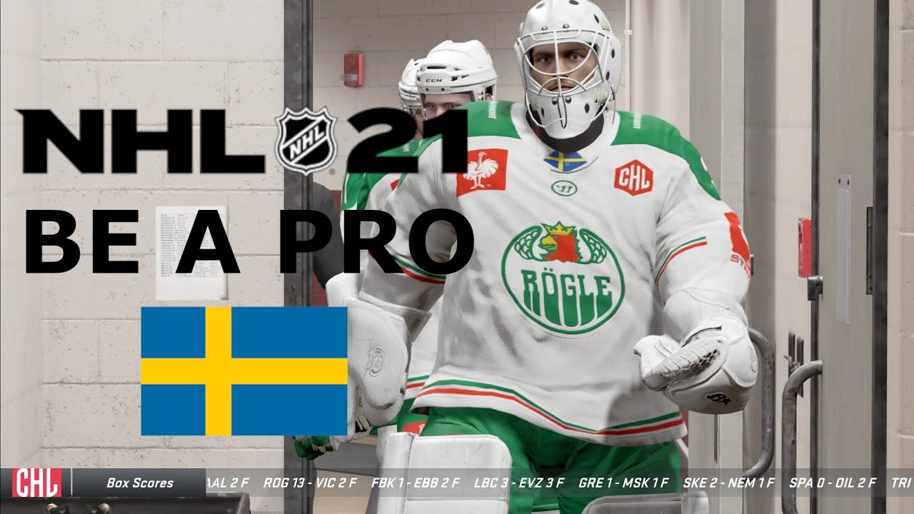 NHL 21 Be a Pro #1: Skriver kontrakt med Rögle som Målvakt - Svenska