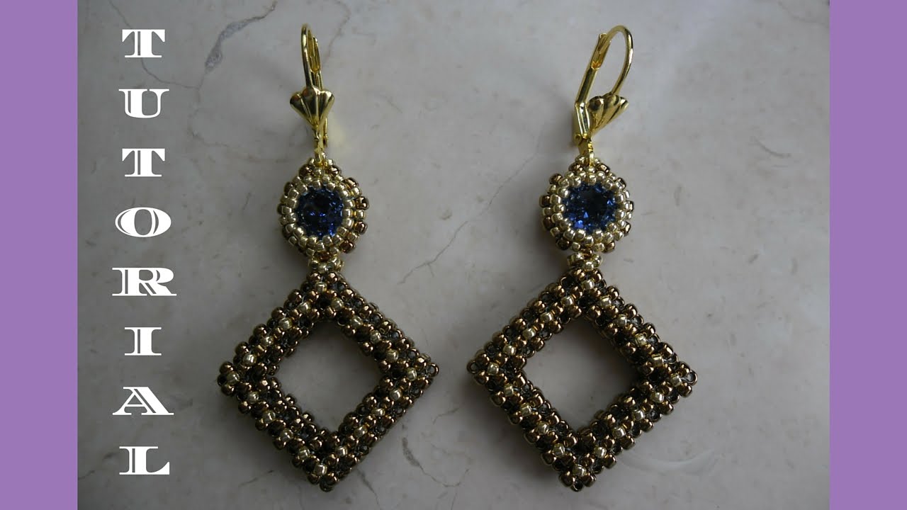 DIY - TUTORIAL Orecchini Elizabeth con tecnica CRAW