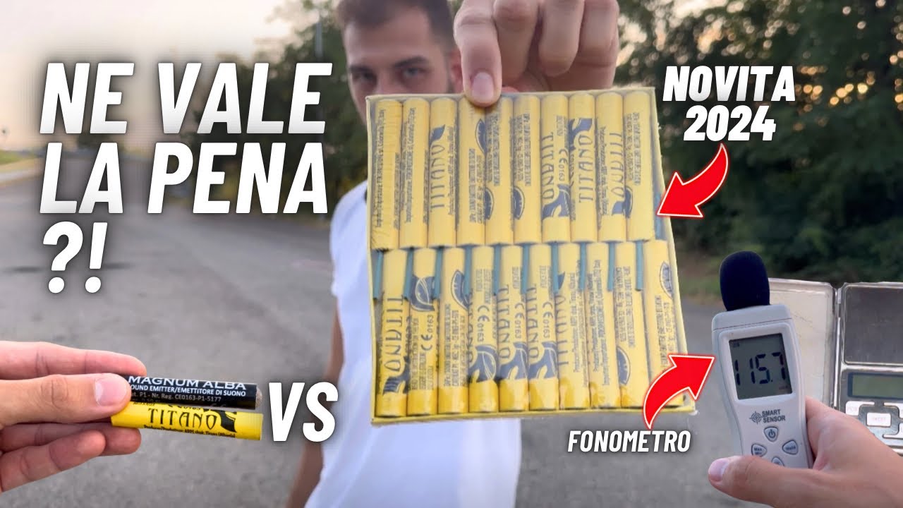 SUPER CONFRONTO tra PETARDI AL FONOMETRO: TITANO da 1G vs MAGNUM ALBA vs DEMON!
