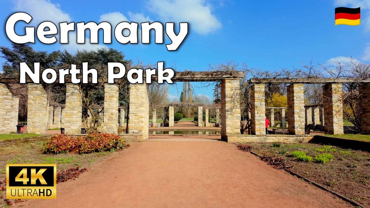 🇩🇪 North Park Düsseldorf Germany | 4K Walking Tour 2025