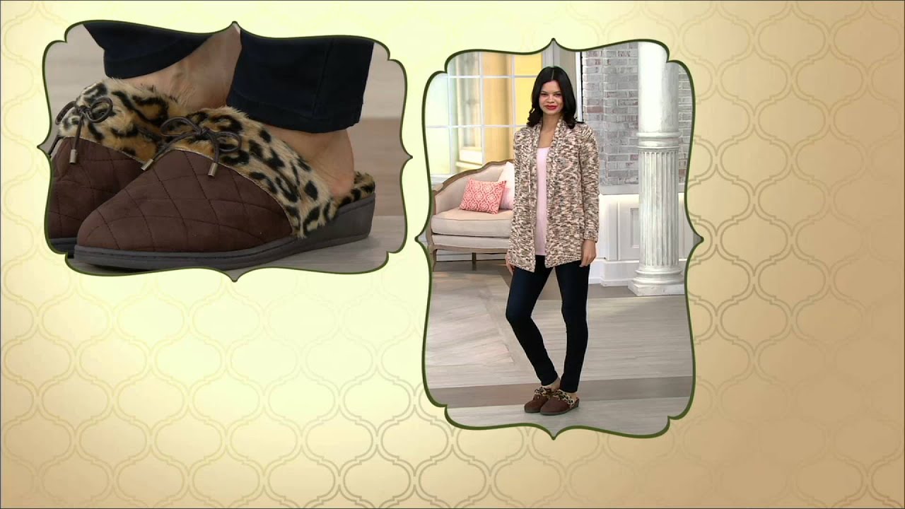 Vionic Orthotic Quilted Slippers w/ Bow Detail - Pleasant on QVC