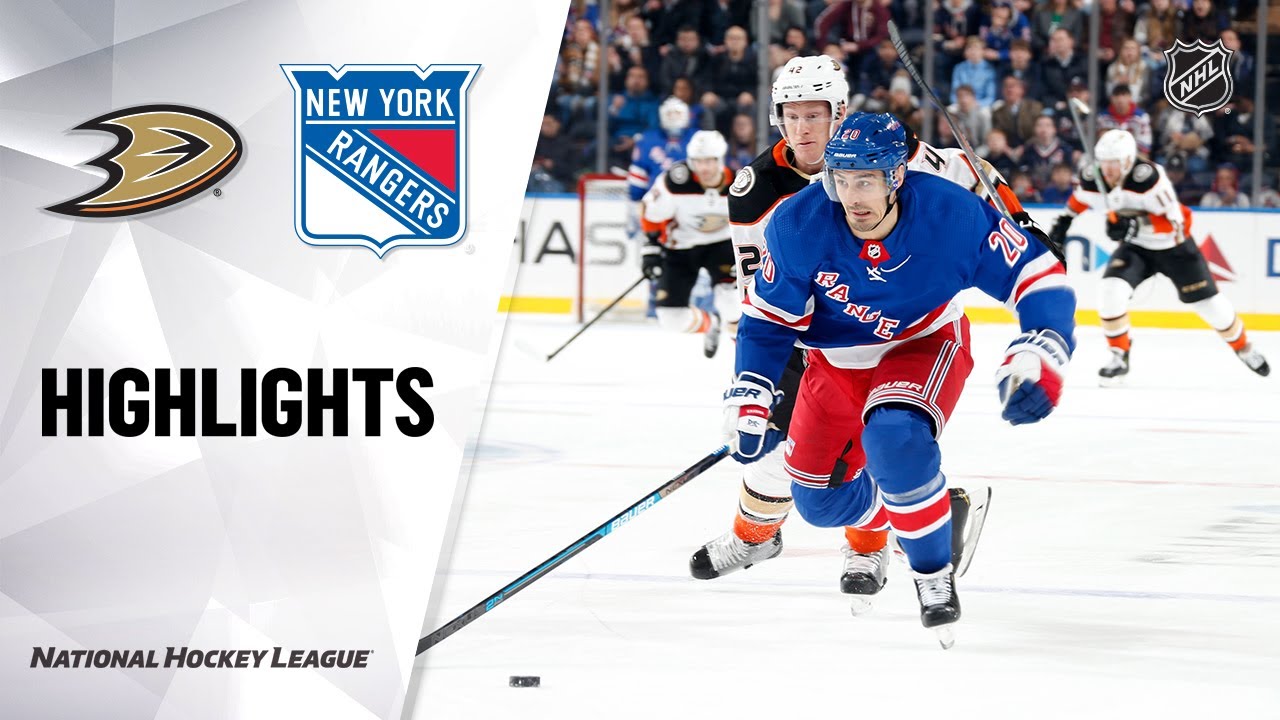 NHL Highlights | Ducks @ Rangers 12/22/19
